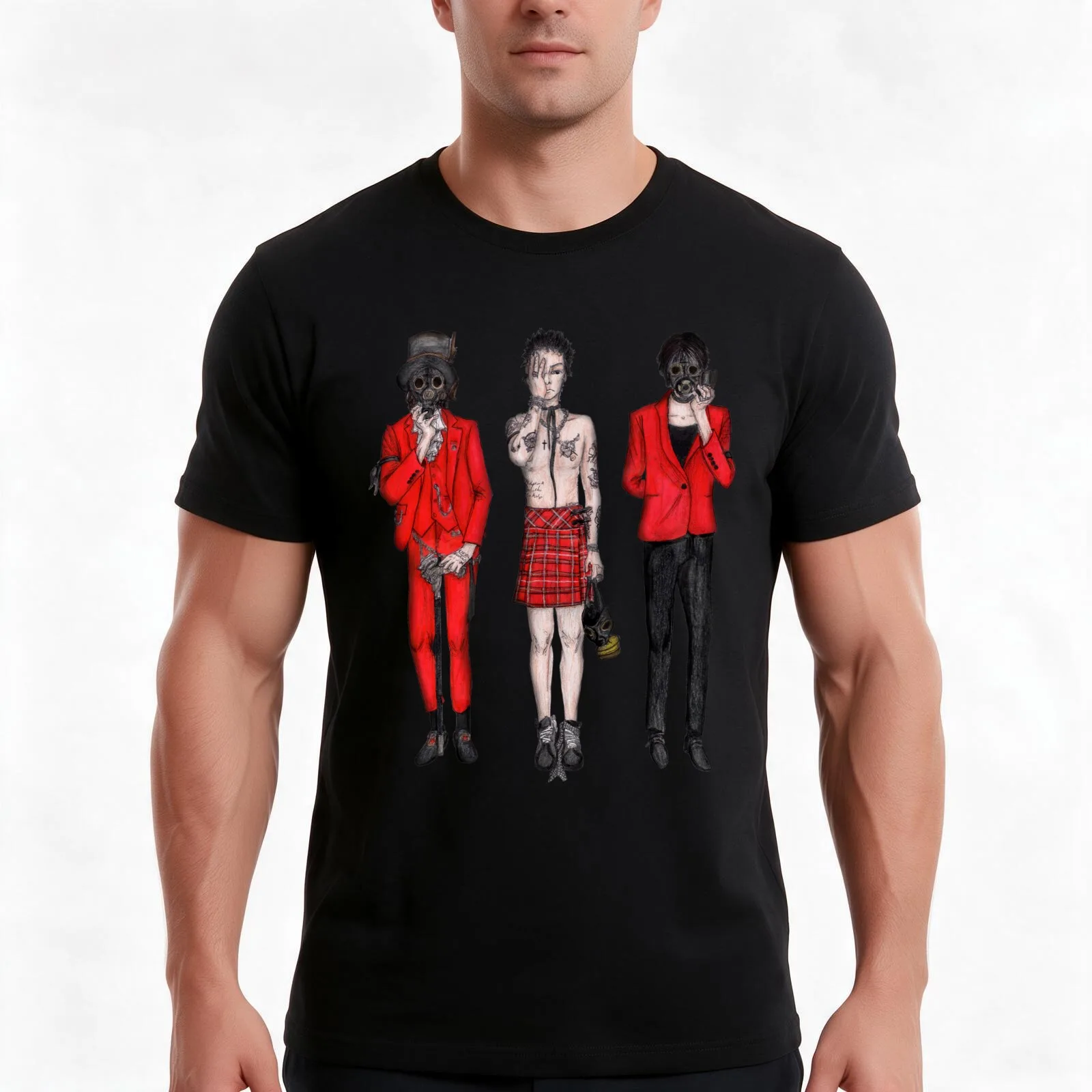 Palaye Royale - Bastards 2 T-Shirt, Summer Casual Cotton Tee, Oversized Streetwear Tops, Vintage Graphic Print, Unisex Men Women