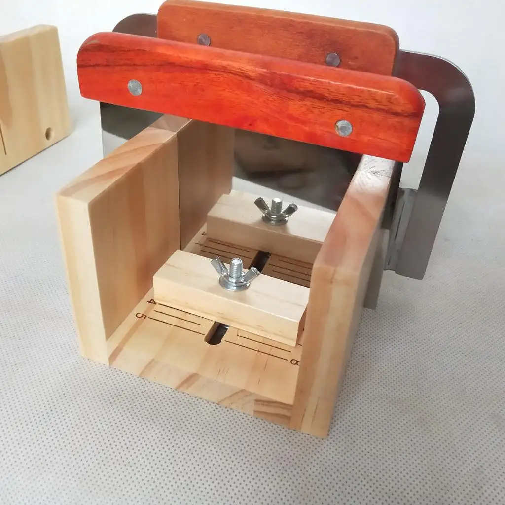 5X Hardwood Handle Soap Cutter Straight Stainless Wax Dough Soap Making