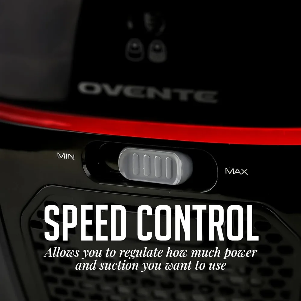 Canister Upright Vacuum Cleaner with 1400W Powerful Suction, Telescoping Wand and Automatic Cord Rewind