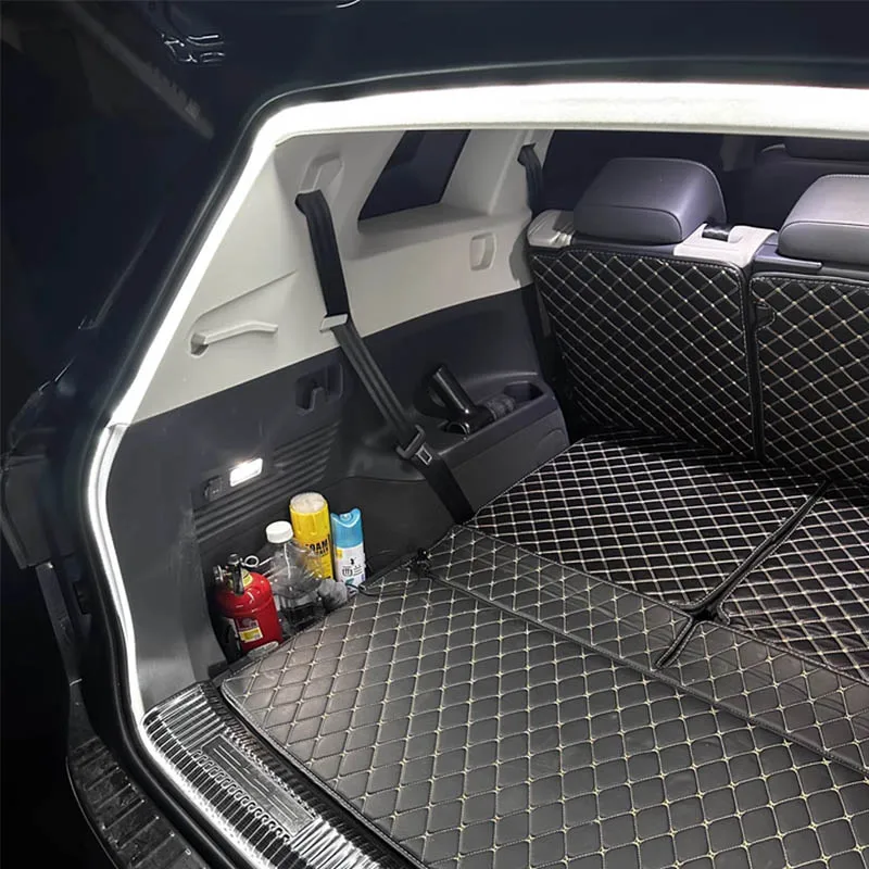 ل Volkswagen VW ID.4 ID4 2021 2022 2023 2024 سيارة الجذع تدفق ضوء LED الأصلي سيارة المكونات في تركيب الباب الخلفي الضوء المحيط #3