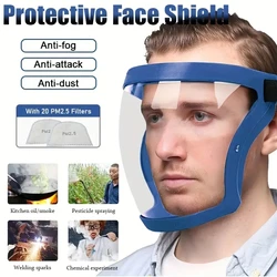 High definition transparent protective face mask, anti droplet, anti dust riding goggles