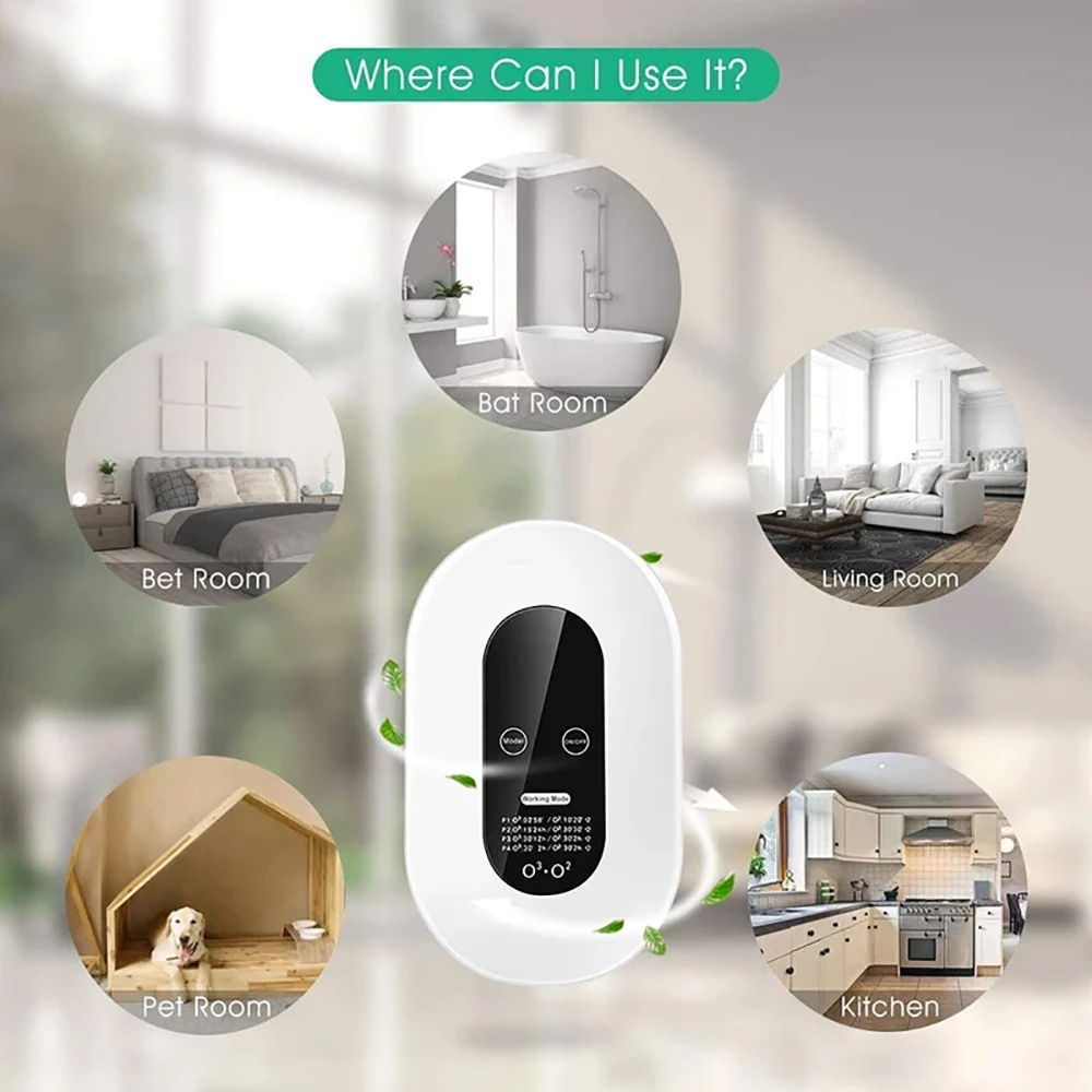 Smart Cat Odor Purifier Pet Air Purifier Litter Box Deodorizer Low Noise Toilet Dog Cat Litter Deodorant Purifier 4Working Modes