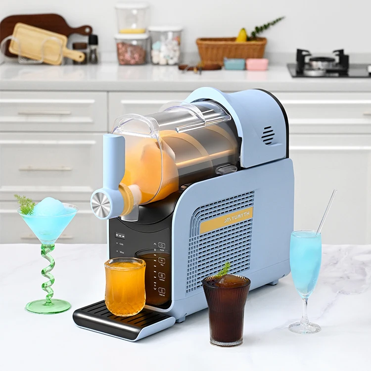 OEM Electric Automatic 1.8L Slushie Machine No Ice Needed French Language Support For Home Use With LED Display