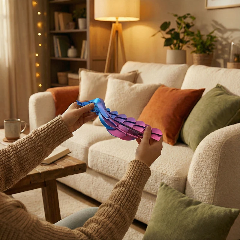 Palla Antistress Stampata in 3D, Spinner da Dito, Giocattolo per Decompressione, Regalo Antistress