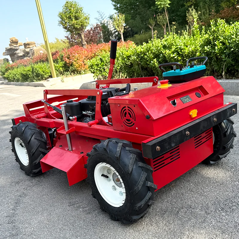 Customized small, new type of intelligent remote control lawn mower for home use, professionally designed