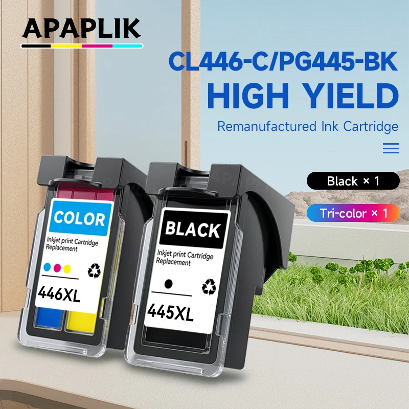 Compatible Refill Ink Cartridge PG 445 CL 446 XL PG-445 PG445 CL446 For Canon Pixma MX494 MG2440 MG2540 MG2940 MG2942 Printer