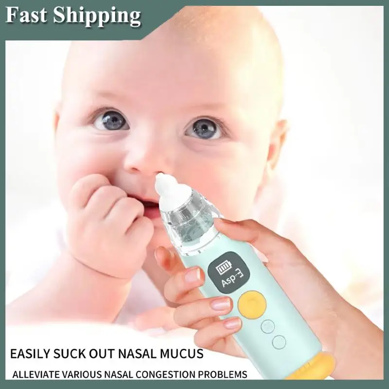 -MEOF Electric Nasal Aspirator Ear Pressure Reliever Relieve Ear Discomfort Caused Eustachian Ear Unclogger Khaki