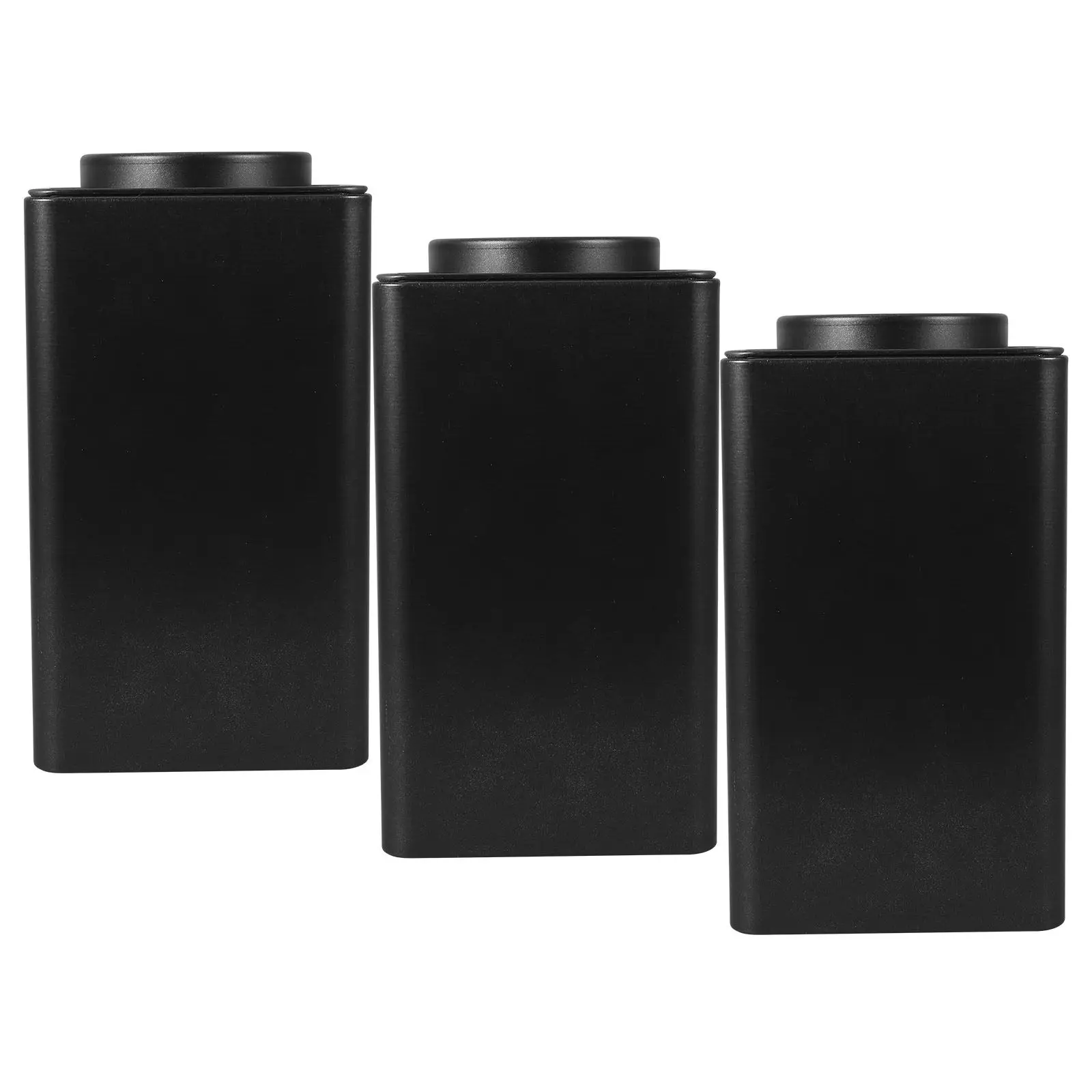 3Pcs Retro Tin Canister Set Airtight Wear Resistant Tea Coffee Sugar Storage Jar Stylish Kitchen Decor Small Portable Travel