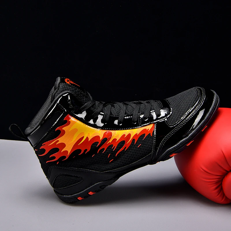 New Hot Sale Professional Wrestling Boxing Shoes Breathable Equipment Fighting Boxing Boots Neutral Sneakers Wrestling Shoes