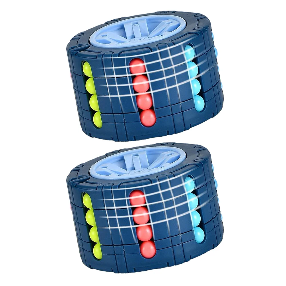 قطعتان من ألغاز مكعب الإصبع لتخفيف الضغط، هدية رائعة للأطفال، لعبة مكعب ذكي بأطراف الأصابع #3