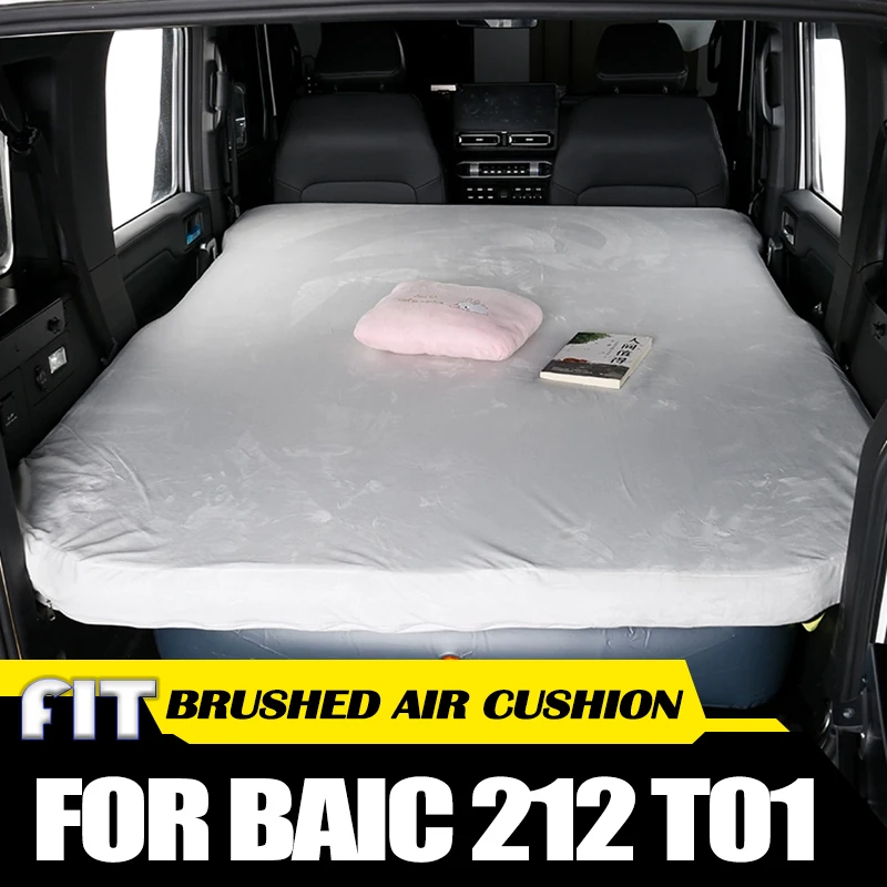 Auto gebürstetes Luftkissen passend für BAIC 212 T01 2024 2025, modifizierte automatische aufblasbare Schlafmatte, Campingbett, Autozubehör