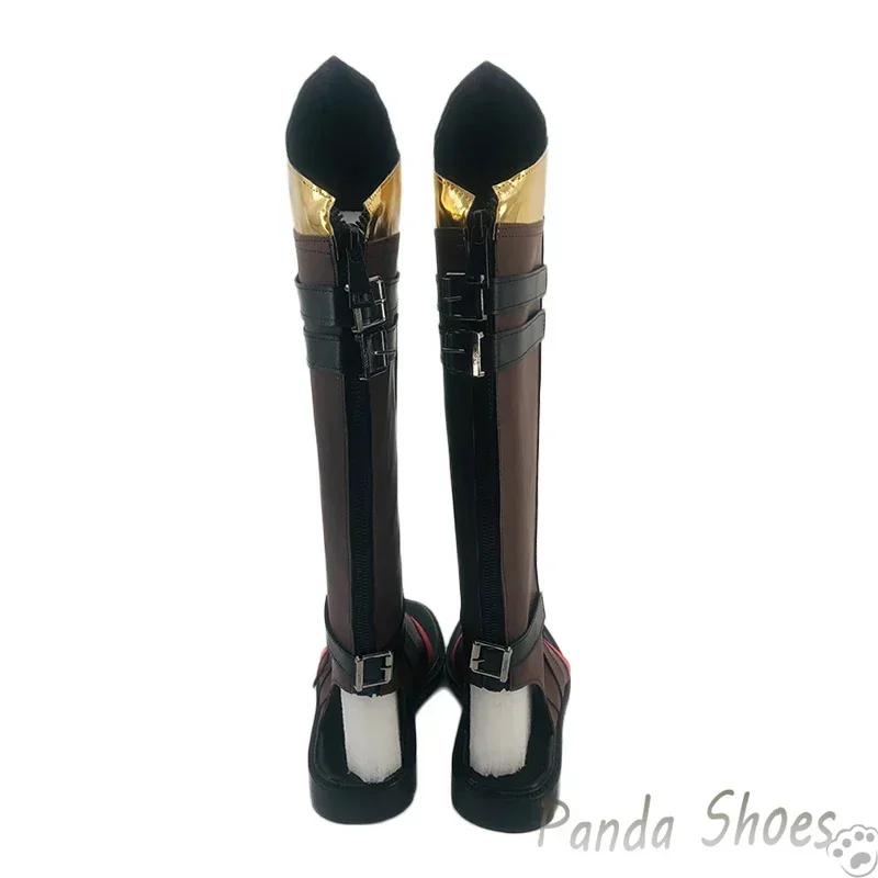 Genshinimpact Thoma-zapatos de Cosplay, juego de Anime Cos, zuecos largos, botas, accesorio de vestuario, zapatos para fiesta de Halloween