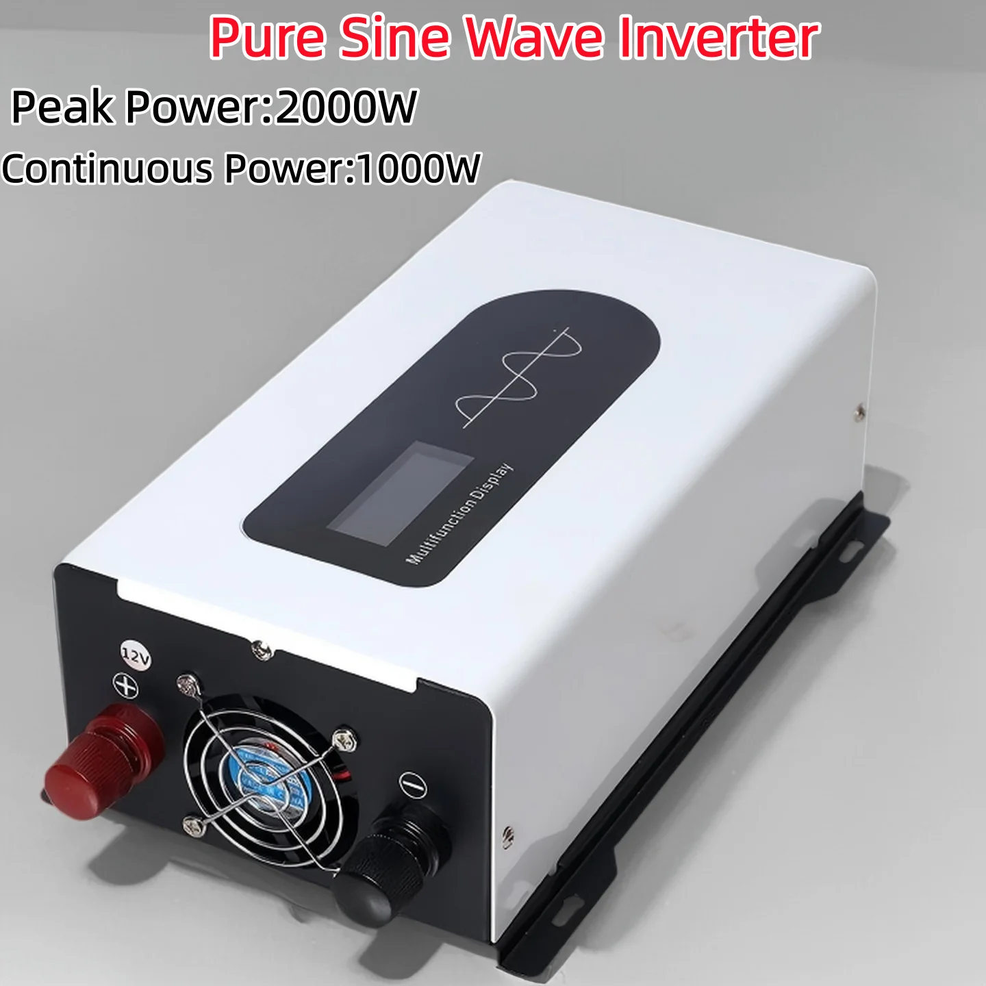 2000W 1000W Pure Sine Wave Inverter Car DC 12V 24V 48V 60V 72V To AC 220V 110V Solar Power Bank Inverter Frequency Converter