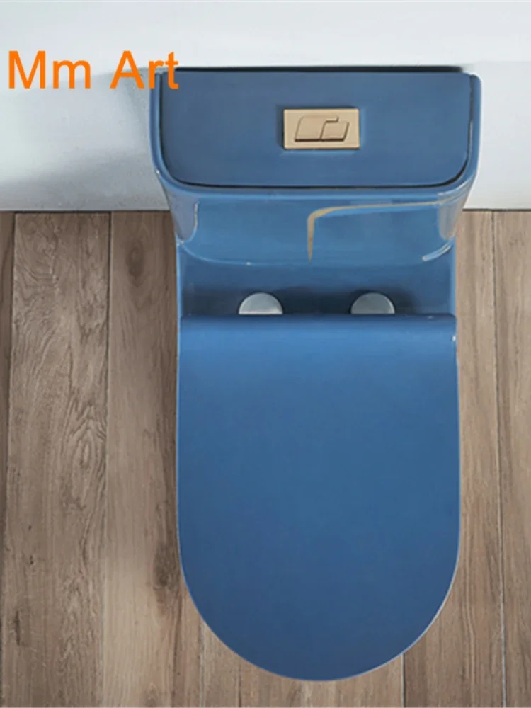 Blue Gold Toilet Rimless Sanitary Ware Wash Down/Siphon One Piece Ceramic WC Toilets closestool туалет