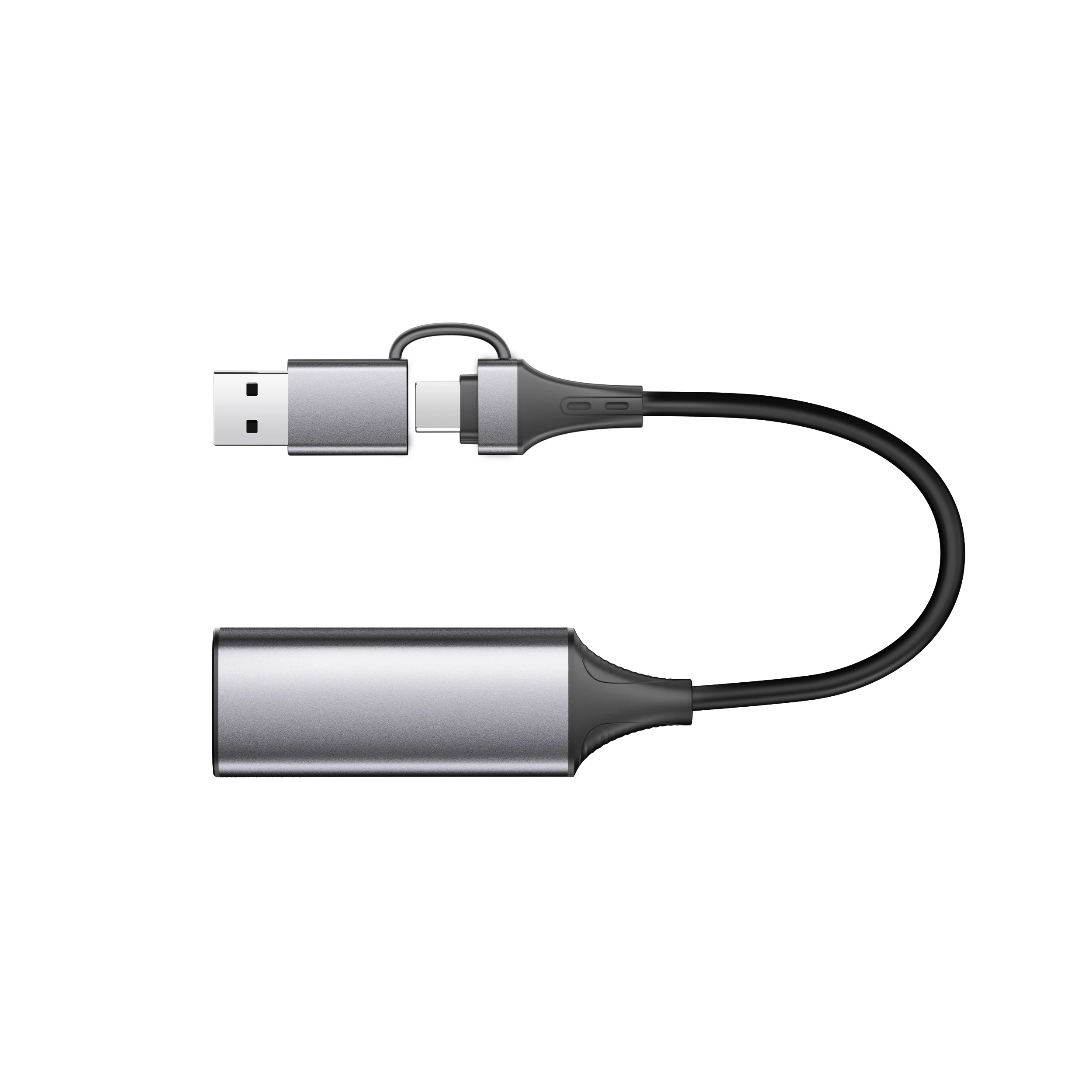 بطاقة التقاط الفيديو المتوافقة مع HDMI ، صوت من النوع C ، مسجل فيديو للكمبيوتر الشخصي ، تدفق الألعاب ، البث المباشر ، التدريس ، USB A ، 2 في 1