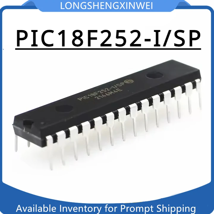 1PCS PIC18F252 PIC18F252-I/SP Direct Insert DIP-28 Single Chip Microcontroller Chip