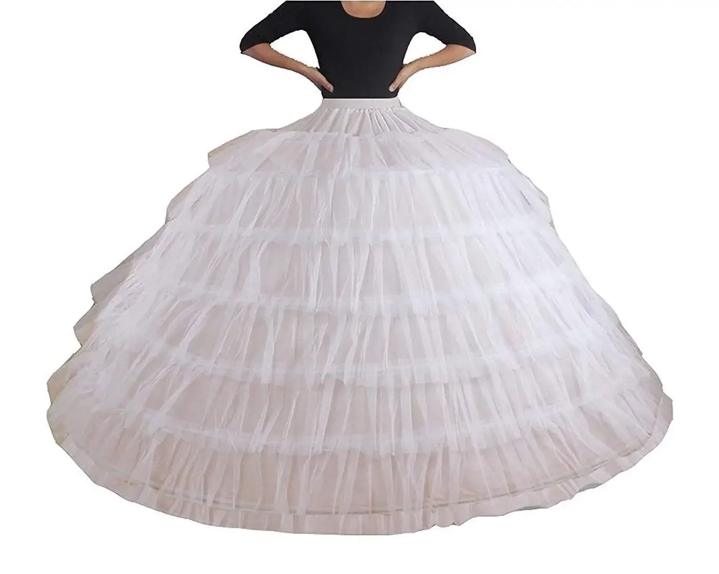 New Spring Design Women's Tulle Petticoat Crinoline Half Slip Underskirt for Bridal Dress