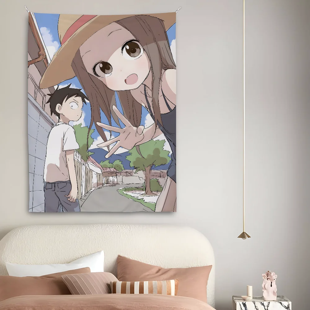 Anime T-Teasing M-Master T-Takagi-san Tapestry Perfect For Home&Living Bedroom Decor Wall Art Backdrop Banner