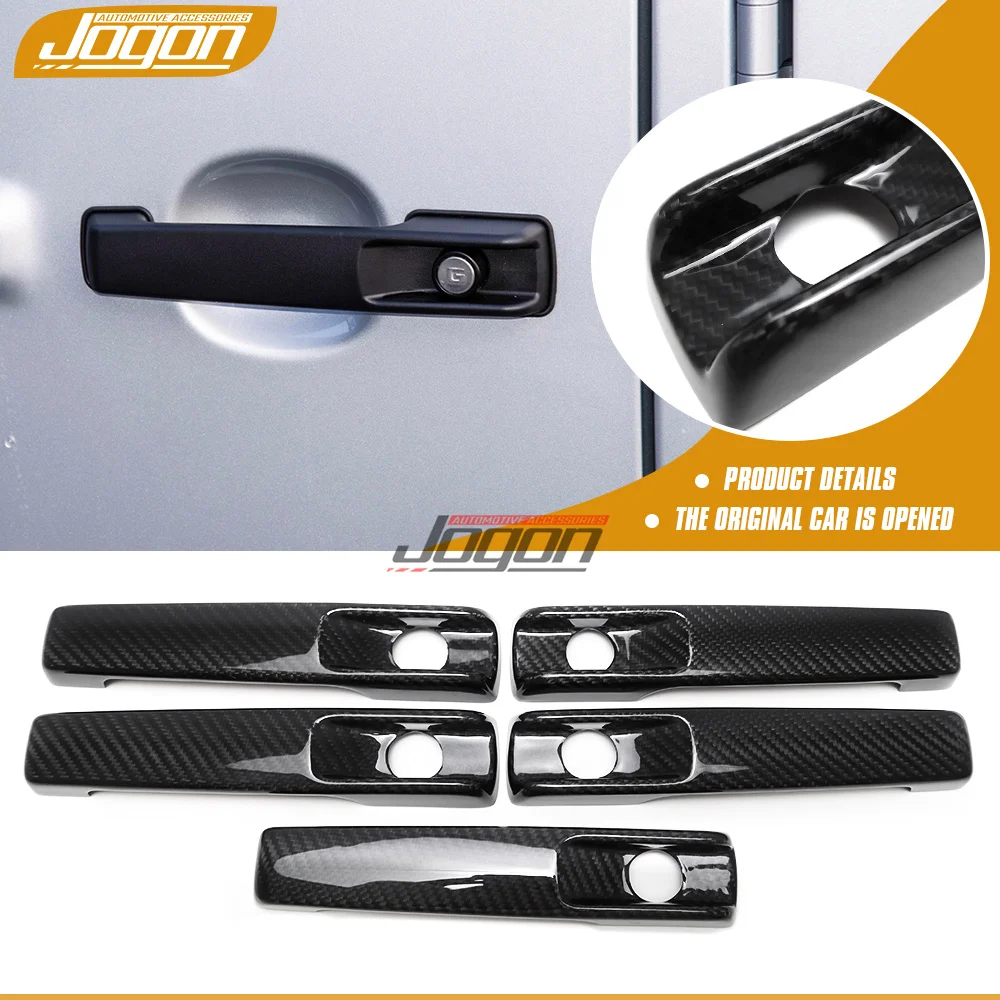 Dry Carbon Fiber Exterior Car Side Door Handle Cover Trim With High Quaility For Mercedes Benz G Class W463 G55 G63 G500 G550