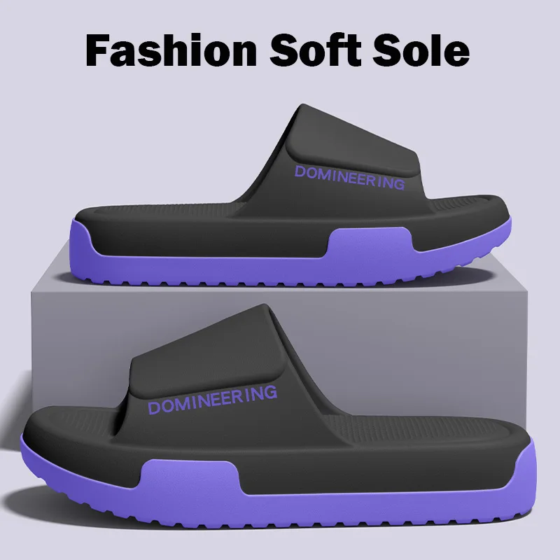 Herren Outdoor-Sandalen Strand-Freizeitschuhe Neue Sommer-Hausschuhe Indoor Weiche Dicksohlige Hauspantoffeln Herren-Flip-Flops Herrenschuhe