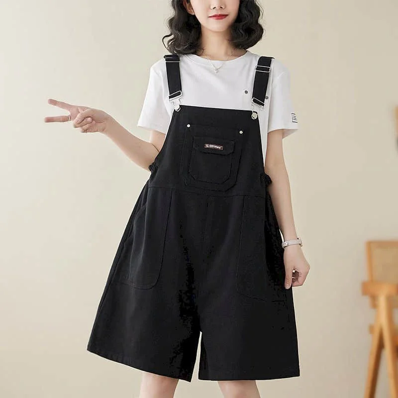 Denim Jumpsuits Voor Dames Vintage Koreaanse Stijl Eendelige Outfit Casual Losse Rompertjes Jeans Zomer Nieuwe Dameskleding