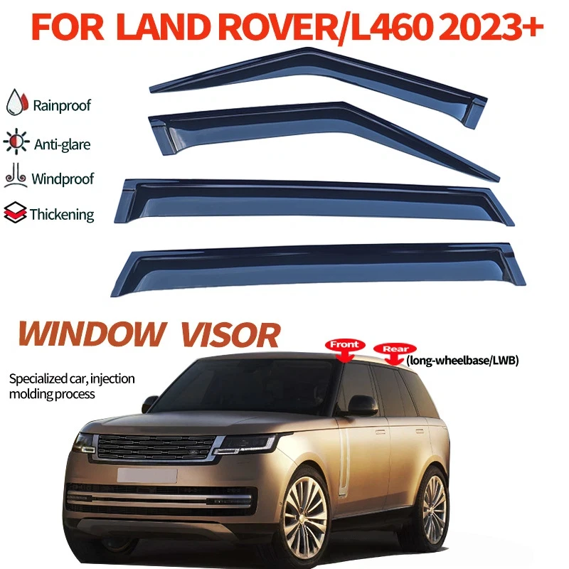 

For 2023 Range Rover Executive L460 Window visor Side Window Deflector Weathershield Sun Rain Guard
