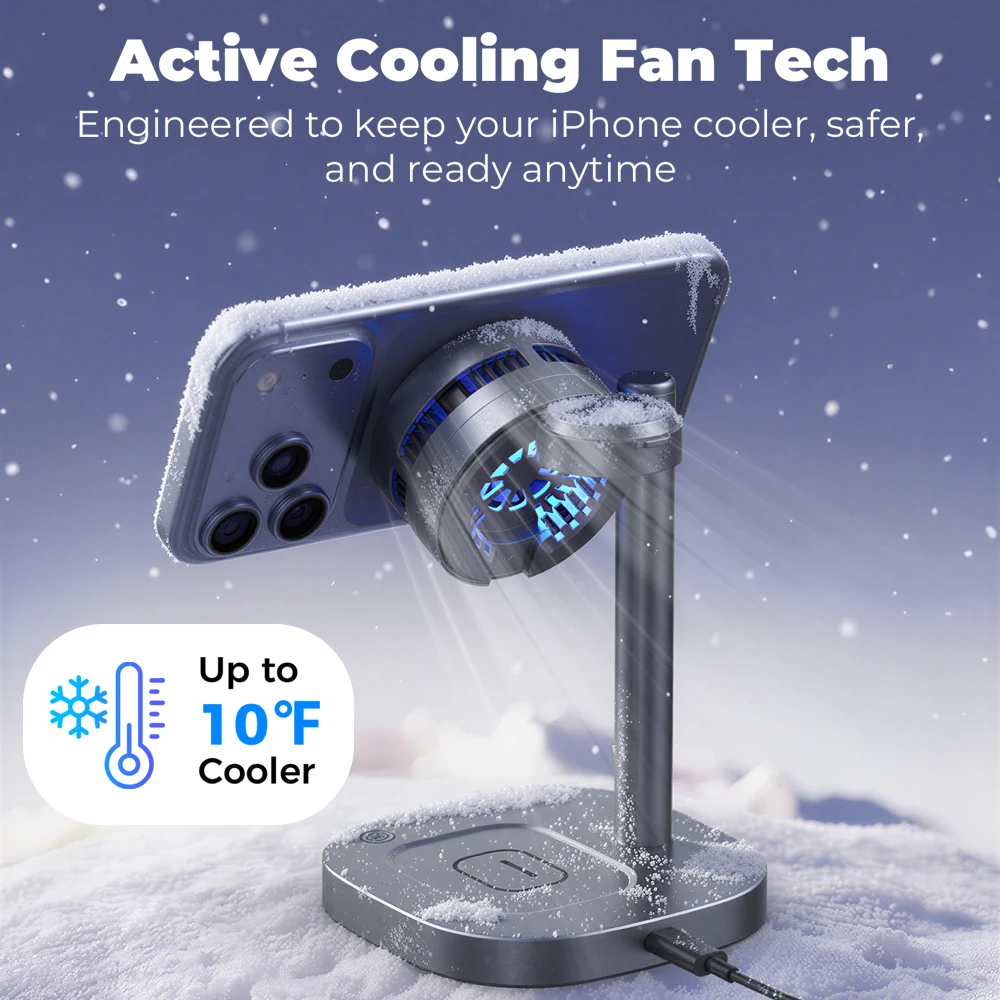 ICE Cooling Qi2.2 25W 3 in 1 S - Smartwatch Ac ulasan dan harga