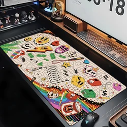 Rubberhose Keyboards Parts Mouse Pad Large Computer Office Game Table Mats XXL Rubber Anti-slip Keyboard Mousepad Long Desk Pads