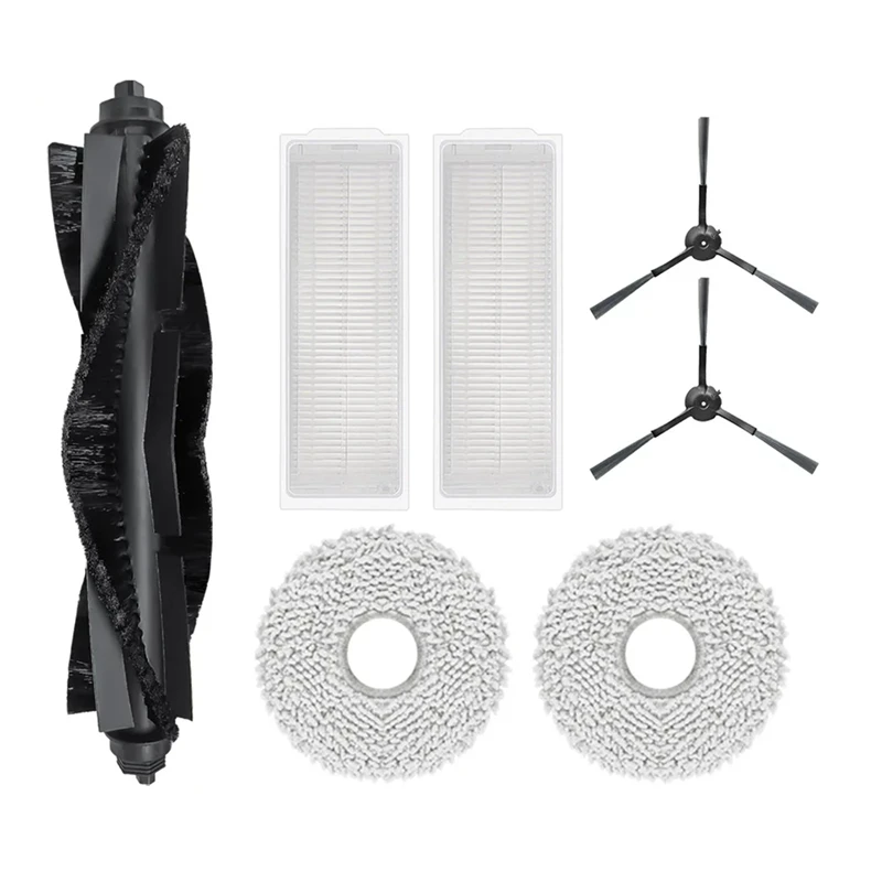 交換用ロボット掃除機アクセサリー,モップクロス,ローラーサイドブラシ,HEPAフィルター,karingbee s7,Omniに適しています