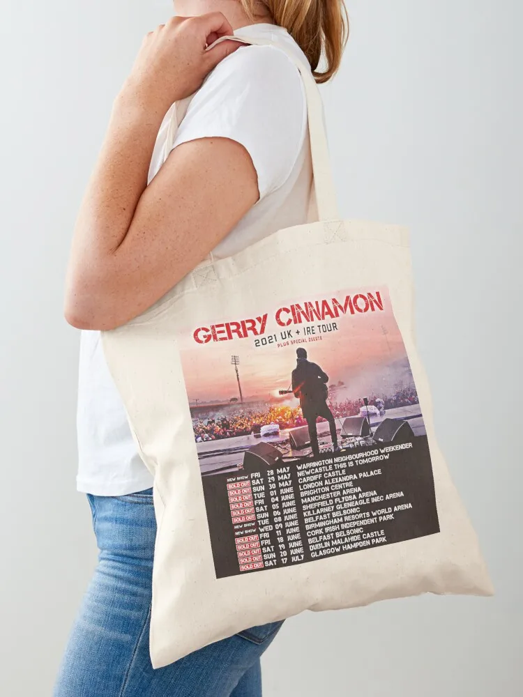 جيري القرفة المملكة المتحدة أيرلندا جولة 2021 حمل حقيبة المتسوق حقيبة المرأة قماش امرأة المتسوق حقيبة قماش حمل القماش