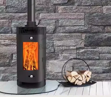 Modern Home Rural Villa Style Fireplace Vertical Heating Fireplace Blowing Heat Dissipation Indoor Firewood Heating Furnace