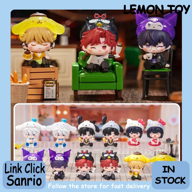 

Genuine Link Click × Sanrio Characters Sweet Time Mini Sitting Series Blind Box Figures Beans Ornaments Fashion Trend Gift
