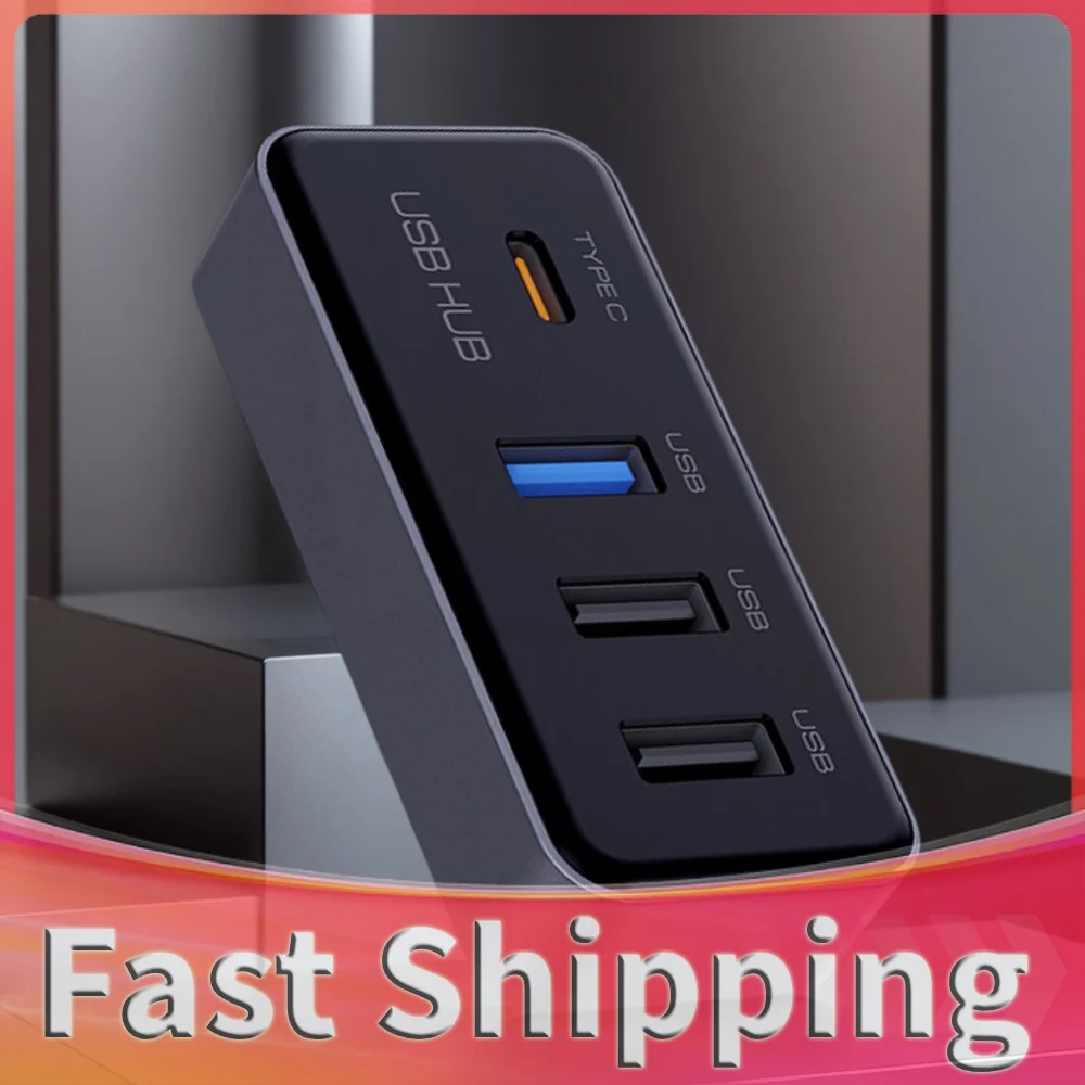 4 Ports Glove Box USB Hub Expansion Dock USB Adapter for TESLA Model 3 Model Y Car Accessories