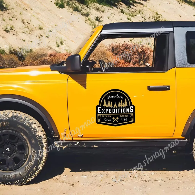 Naklejka samochodowa Expedition Travel Nigdy nie przestawaj odkrywać wodoodpornych akcesoriów dekoracyjnych Naklejki winylowe do użytku terenowego 4X4 Camping