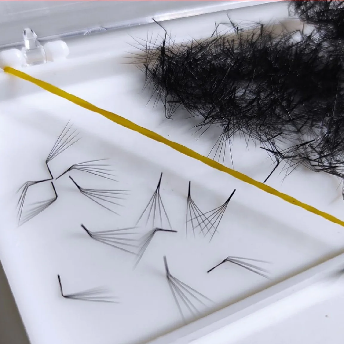 

10 коробок Lashes Factory L Curl Свободные готовые 5D вентиляторы для ресниц Выпускные вееры для объема Свободные свободные вентиляторы Promade