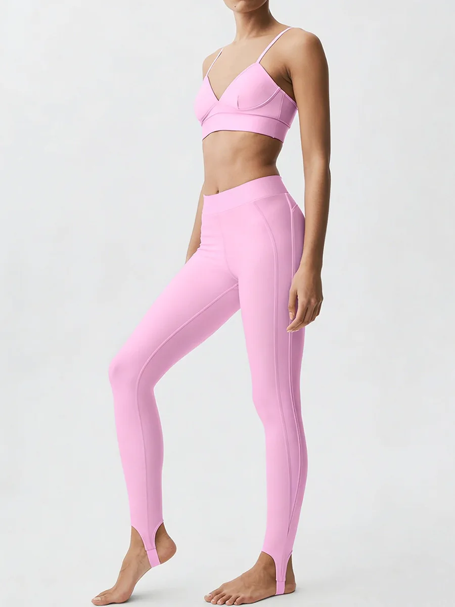 Women Yoga Suit High Waist Hip Lifting Abdominal Compression Slimming Legging Beautiful Back Bra Gym Fitness Pilates Sportswear - view 4