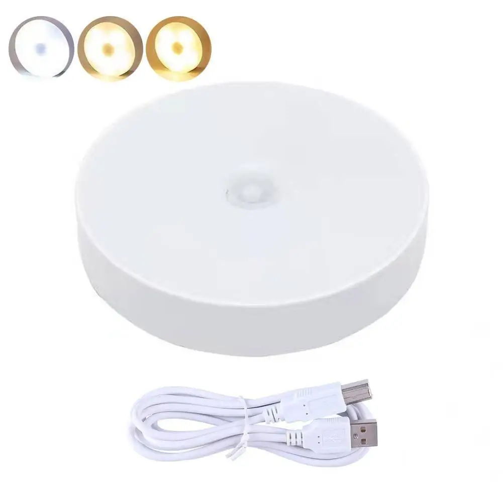 USB Charging Motion Sensor Night Lights Emergency Automatic Lighting Wireless Magentic Suction Use Night Lamp Bedroom Lights