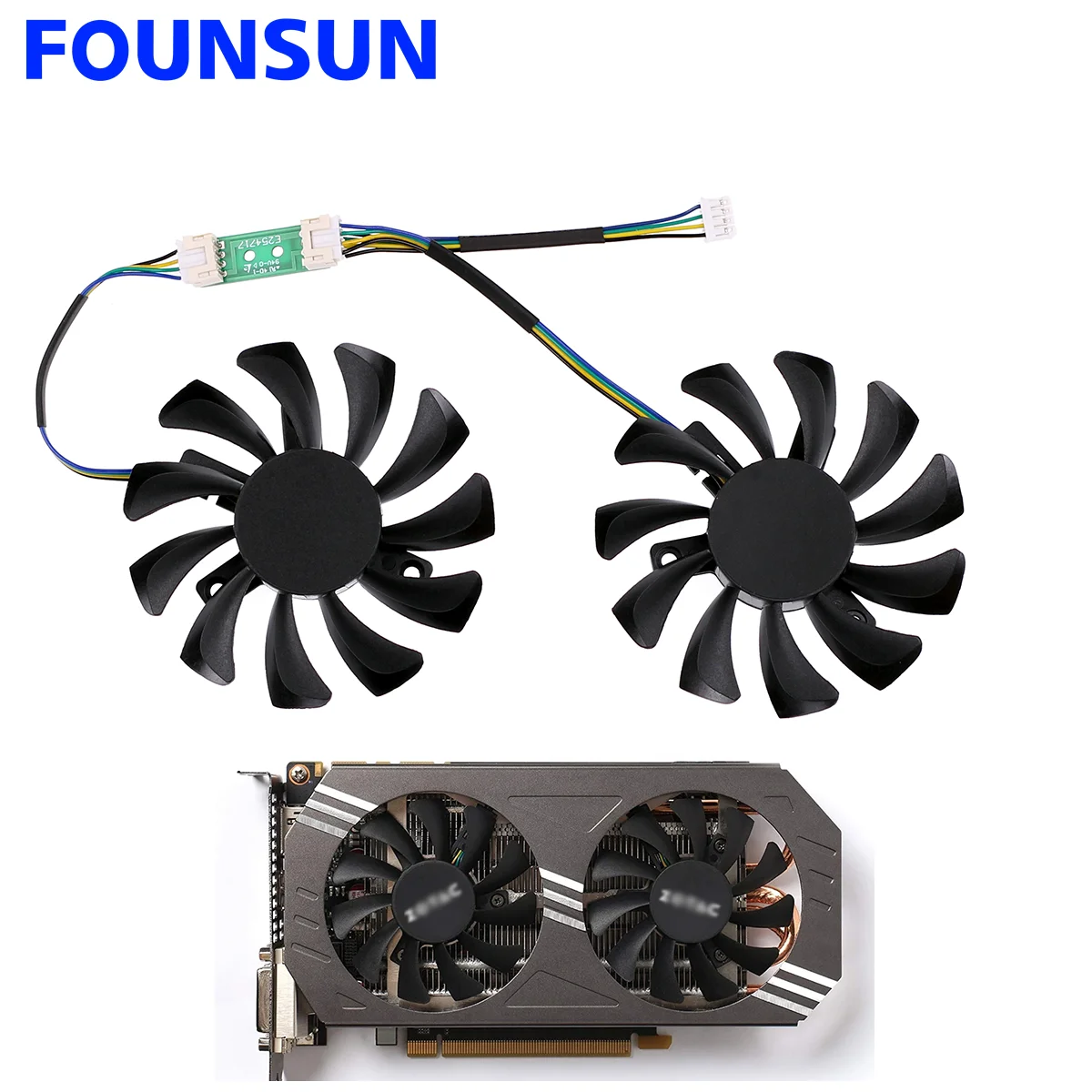 

New GA81S2U 75MM GTX970 Cooling Fan Replacement For ZOTAC GeForce GTX 970 Graphics Card Cooler Fan