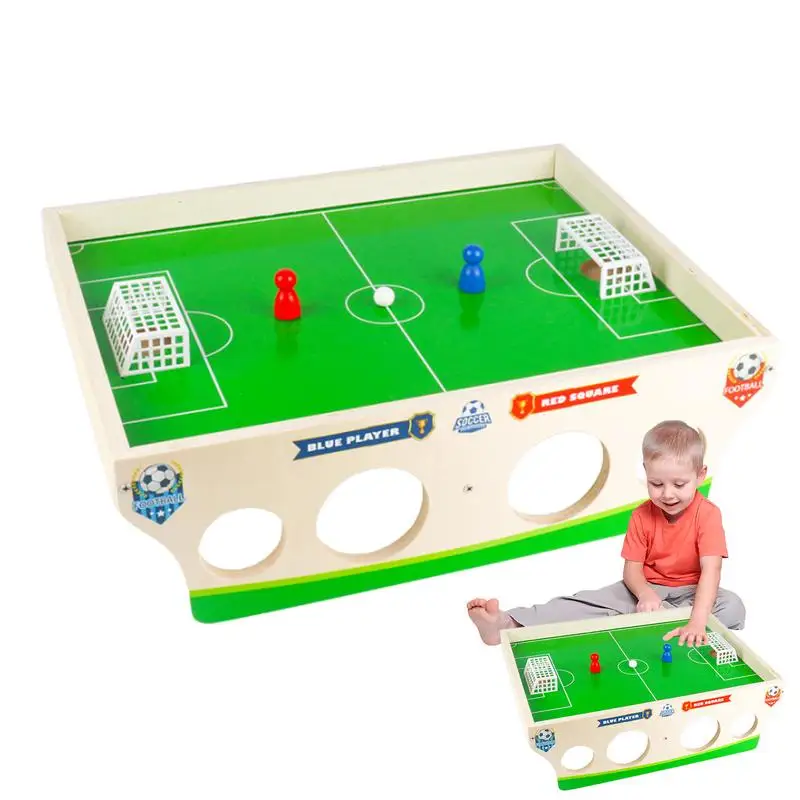 

Tabletop Foosball Magnetic Soccer Board Games Wooden Educational Soccer Player Toys Tabletop Games Competition For Kids Boys