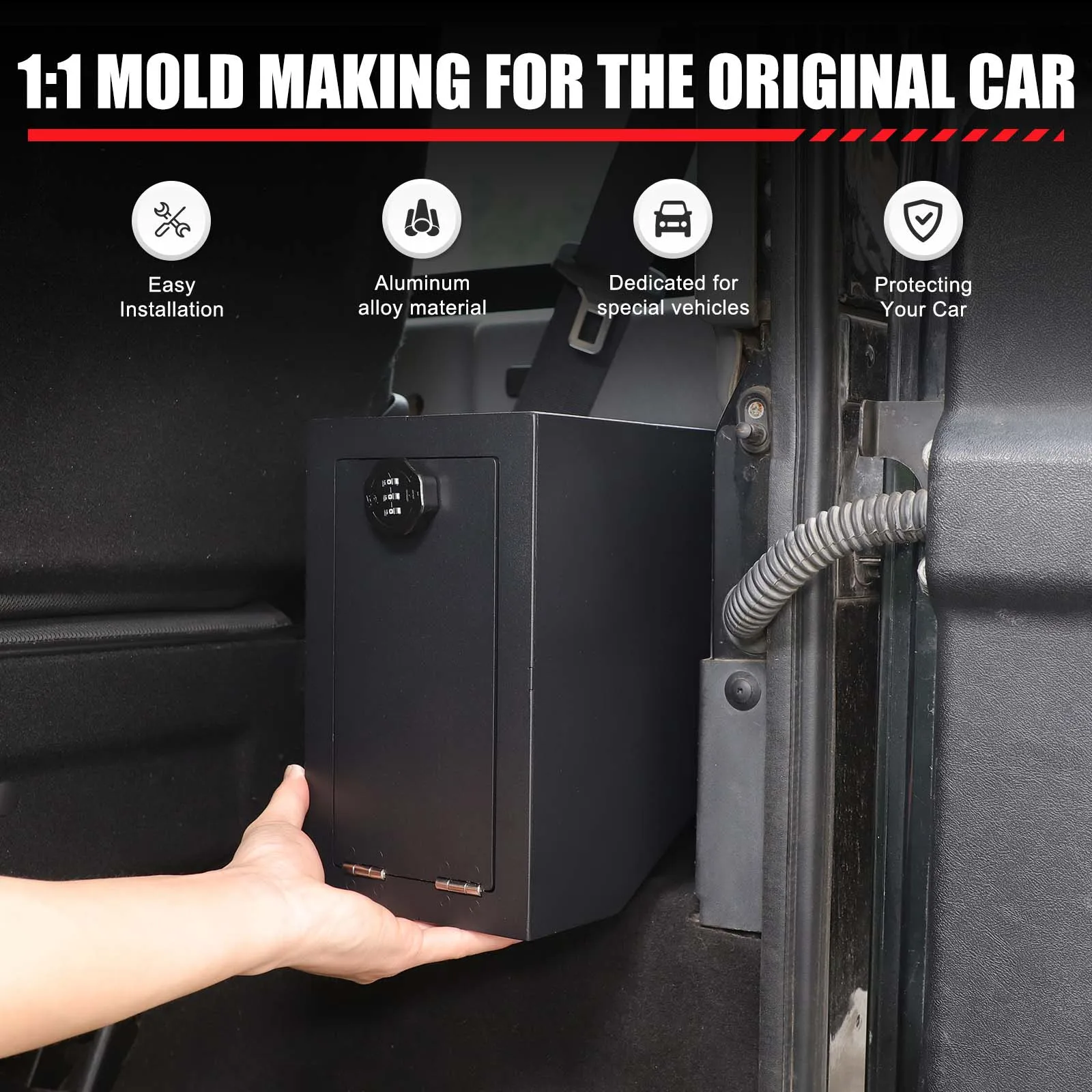 

Для Land Rover Defender 90 110 130 2004-2018 багажник автомобиля правая сторона пароль безопасные аксессуары защита конфиденциальности автомобильные аксессуары