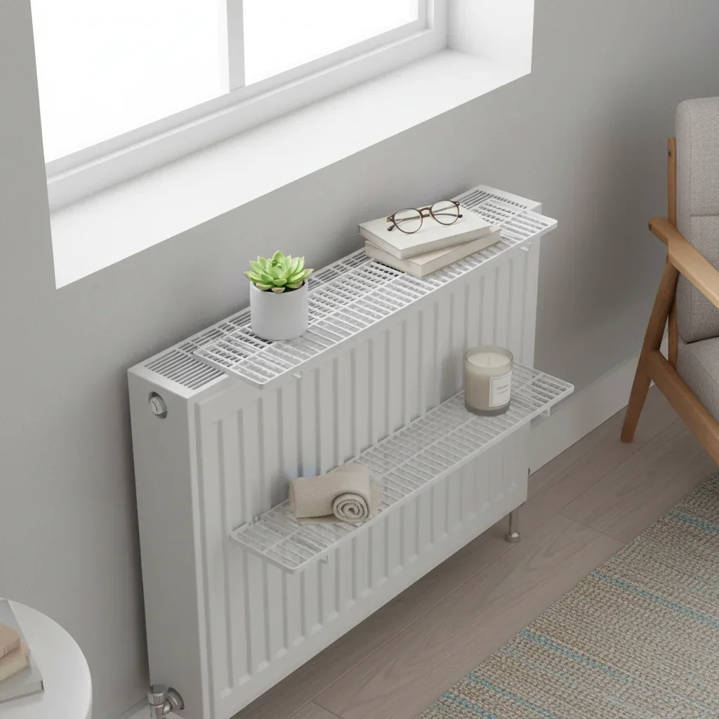 Radiator Hooks 2pcs For Clothes Drying And Shelf Storage Space Saving For Easy Installation No Drilling Needed