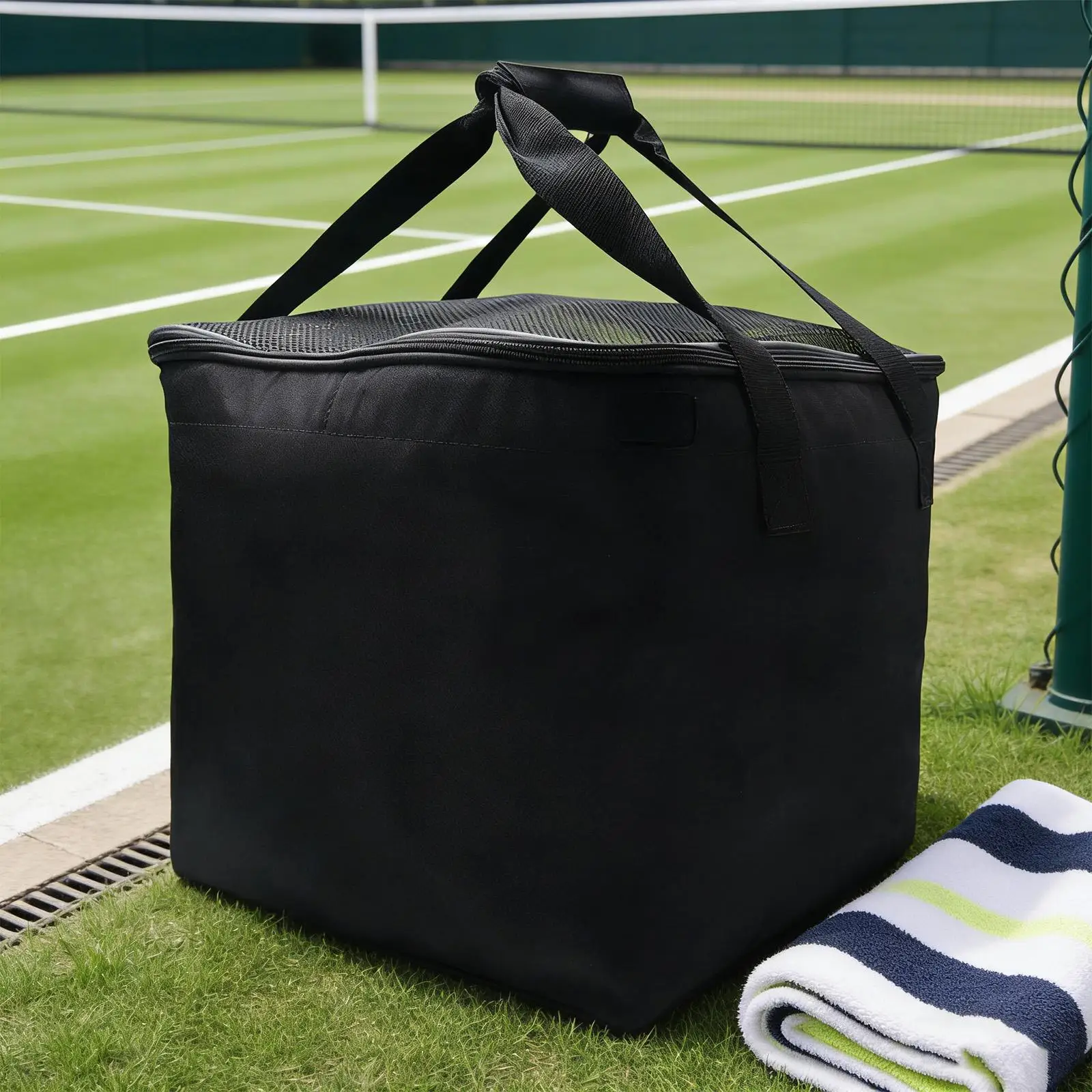 

Pickleball Bag Waterproof Outdoor Multifunctional with Zipper Premium Adults Pickleball Tote Bag Can Hold 120 Balls Storage Bag