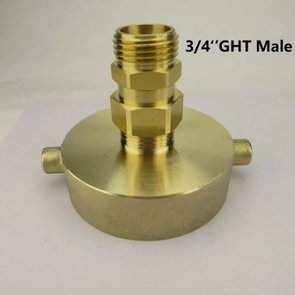 2 1 2 Inch NST NH Female To 3 4 GHT Male Hydrant Adapter Garden Hose Connector Robust Brass Irrigation Tool Fitting
