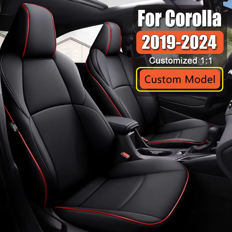 Premium Car Seat Cover For Toyota Select Corolla 2019-2024 Hatchback Leather interior Waterproof Seat Cushion Styling Accessory