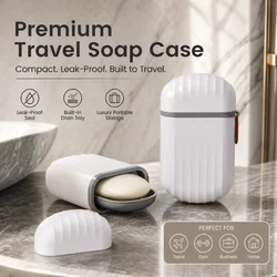 Portable Soap Dishes Sealed Storage Box Waterproof Travel Home Bathroom Soap Box Outdoor Storage Box Soap Box Organizer Tray
