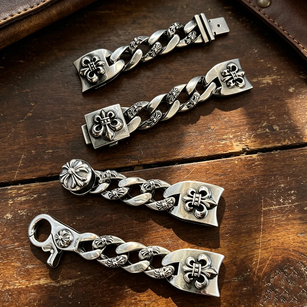 Retro Fashion Sense Ship Anchor Style Claw Buckle Connector Couple Watch Chain Elegant And Stylish Accessory for Wristwatches
