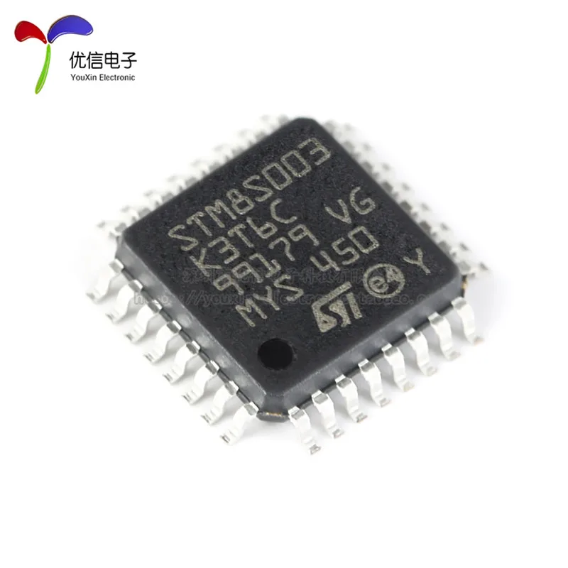 Free shipping   STM8S003K3T6C LQFP-32 16MHz/8KB/8-MCU     10PCS