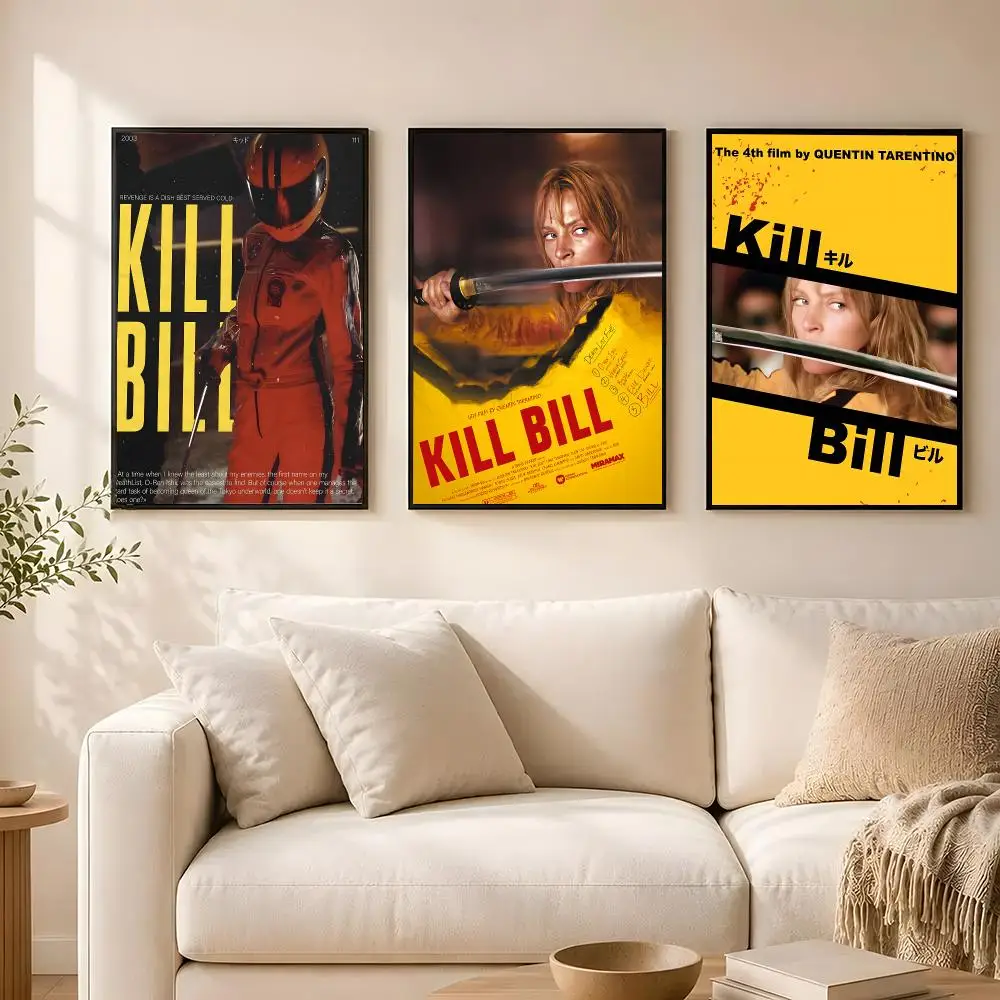 poster Self-adhesive wall stickers, suitable for room decoration, high-quality printing. Movie K-Kill Bill