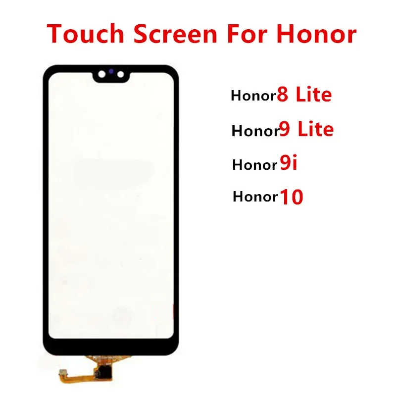 Honor10 Outer Screen For Huawei Honor 10 9 8 Lite 9i Digitizer Sensor Front Touch Panel LCD Display Glass Cover Repair Parts