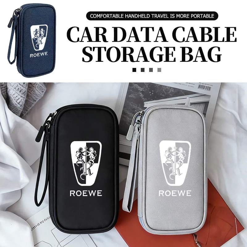 Sac de rangement universel pour clés et câble de données de téléphone portable pour voiture Roewe I5 ‌   I6 ‌   D6 ‌   M7 DMH RX9 ‌   SUV IMAX8 ‌   Monospace Jiayue 07 2026